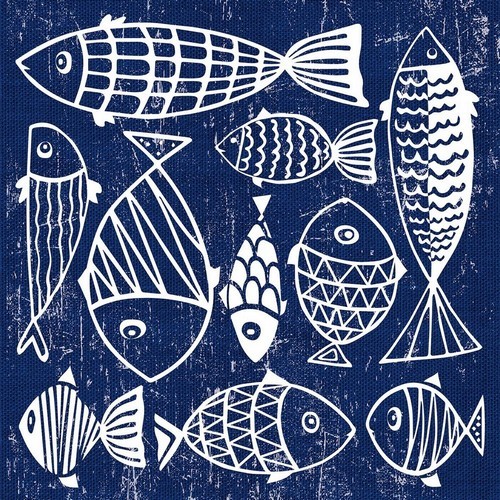 Servietten mer fische - 20,