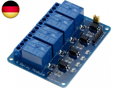 Kanal relaismodul mit - 4-kanal, 5v-relaismodul