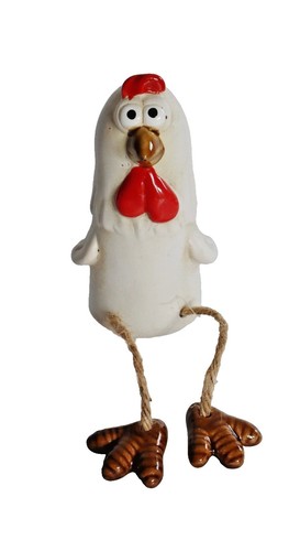 Kantenhocker hahn huhn keramik - kantenhocker,