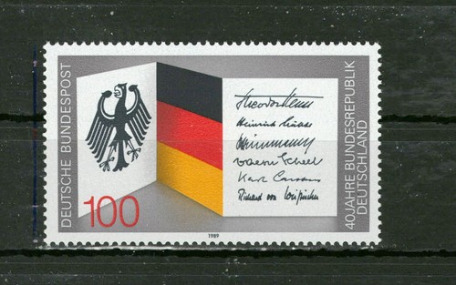 Mi1421p briefmarke brd 1989 - brd,