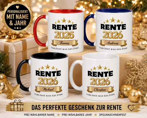 Personalisierte rentner tasse - rentner,