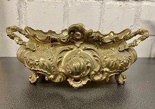 Antike Messing Blumenschale Blumentopf Jardiniere mit original Einsatz