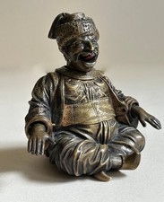 Wackelpagode Pagode beweglich Bronze Skulptur Orientale 19. Jh.