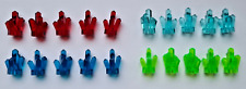 LEGO 20 Kristalle Rot Hellblau Dunkelblau Grün - 52 Diamant 30385 - NEU
