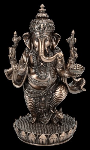 Ganesha figur steht - steht, ratte
