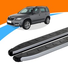 Trittbretter passend für Skoda Yeti ab Baujahr 05/2009-12/2017 DOLU Silber mit A