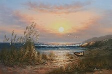 Ölgemälde 60x90 Meer Ostsee