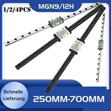 1/2/4PCS MGN12H MGN9H Linearschiene+MGN12H /9H Schlittenblock 100MM-600MM