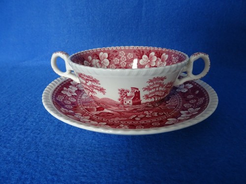 Spode england pink - england, tower"