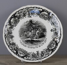 Villeroy & Boch V&B Artemis Jagdgeschirr Kuchenteller mit erhöhter Fahne Motiv 1