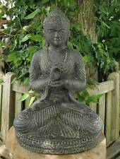 Meditations Buddha  Indonesien Lavastein Skulptur Statue Feng Shui Garten Deko