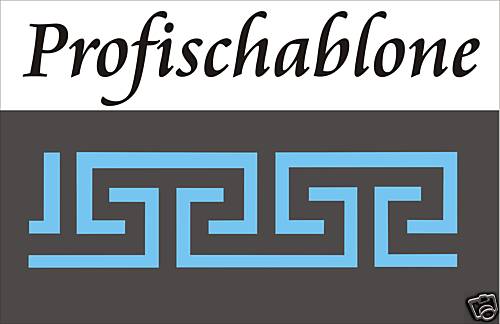 Mäander schablone - -,