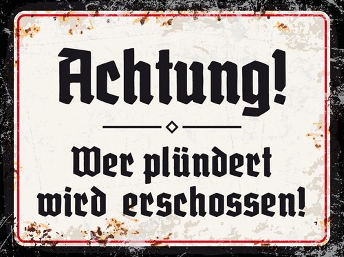 Blechschild historisch ns0006 - blechschild,