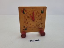 Lernuhr DDR Holz Spielzeug Uhr