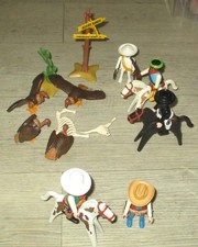 Playmobil 3304 + 3748  Cowboys | Western | Pferd | Mexikaner I Geier I Vintage