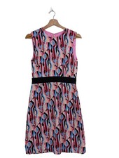 EMILIO PUCCI Cocktailkleid Damen Kleid Gr. DE 36 pink-blau-creme Elegant