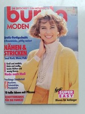 Burda Moden 1/91 Zeitschrift komplett Faschingsmode Schnittbögen Schnittmuster