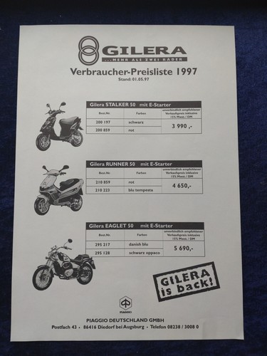 Gilera stalker runner eaglet - gilera,