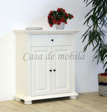 Kommode 2türig MONA 78x92x37cm Fichte massiv altweiß lackiert