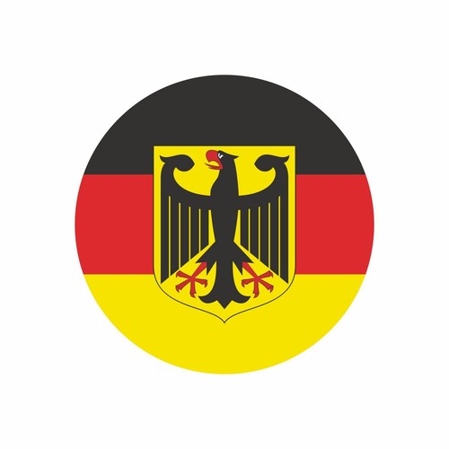 Germany sticker 5cm round - sticker,