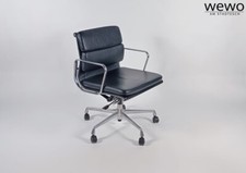 Vitra Charles Eames,EA 217, Chair  Alu Leder Stuhl, Bürostuhl, Drehstuhl Softpad