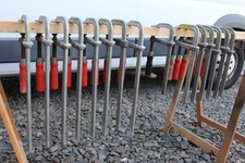 14 Bessey und 1 Stabil Schraubzwinge Ganzstahl alte Qualität Holzgriff 30cm 40cm