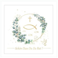 Servietten Taufdeko Dekoration