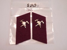 DDR Feuerwehr Kragenspiegel Mannschaft 1 Paar (s369)