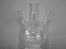 Dreihalskolben 1000 ml Destille  NEU Laborglas Laboreinrichtung Laborzubehör