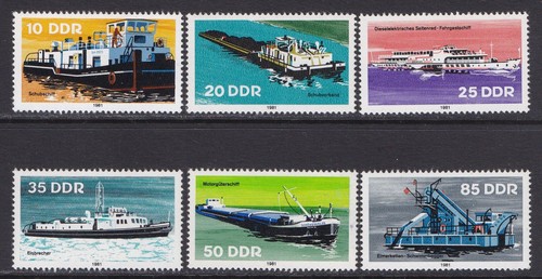 Ddr 1981 binnenschiffe - 1981,,