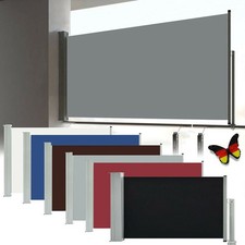 Seitenmarkise Ausziehbar UV Windschutz Sichtschutz Seitenrollo Sonnenschutz