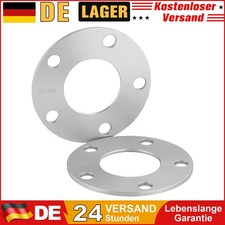 10mm 2x5mm Spurverbreiterung Spurplatten für Mercedes Audi Distanzscheiben 5x112