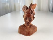 Sammler Holz Figur Kopf Büste