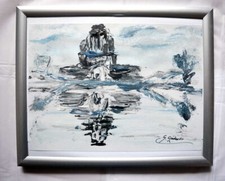 BILD Gemälde Silberfarbenen