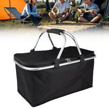 Faltbar Klappkorb Picknickkorb Isolierkorb mit Henkel Einkaufskorb
