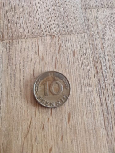 Münze pfennig 1950 d - 10,