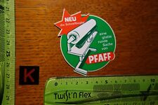 Alter Aufkleber Handwerk Wäscherei Bügeln Mangeln Bügelmaschine-automat PFAFF