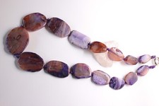 Collier massive Edelstein echt