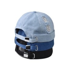 Herren Unisex Denim Totenkopf