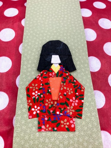 Japanische washi papier - papier, puppe