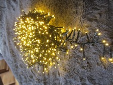 LUMIDA Xmas LED-Lichterkette versch. Funktionen outdoorgeeignet Farb schwarz 6m