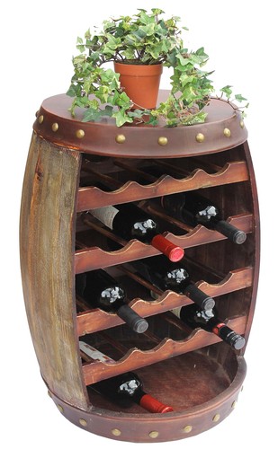 Weinregal holz fass weinfass - weinregal,
