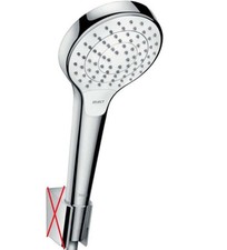 hansgrohe Handbrause mit 3 Strahlarten und Duschschlauch 1,60 m