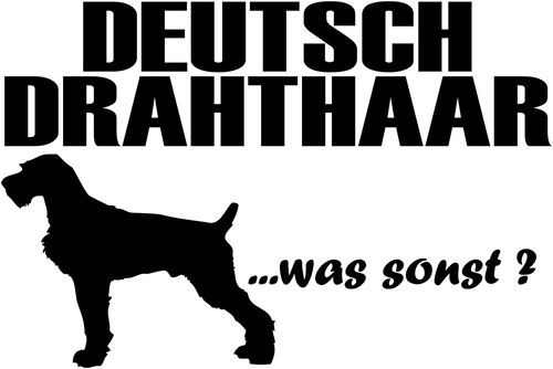 Aufkleber deutsch drahthaar - deutsch,