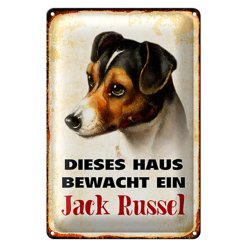 Blechschild hund 20x30cm - blechschild,