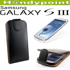 Handy Tasche Case Etui Flip für Samsung Galaxy S3 i9300  Handytasche Hülle Black