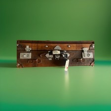 Vintage Leder-Koffer Oldtimer, Deko, Reise 58x45x20 cm