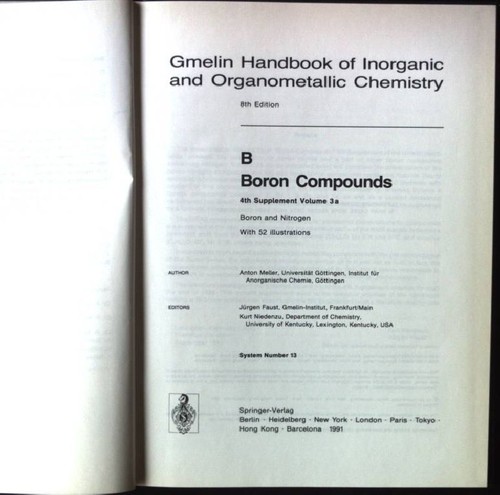 Gmelin handbook inorganic - gmelin,