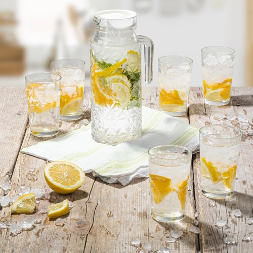 Wasserkaraffe set aus - aus, glas