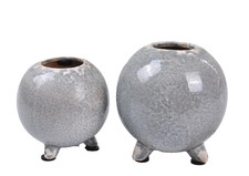 Set vase vasen craquele - set, 2x
